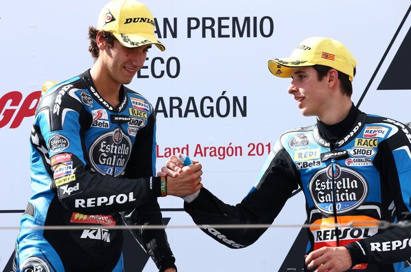 Álex Rins y Álex Márquez repasan la temporada 2013