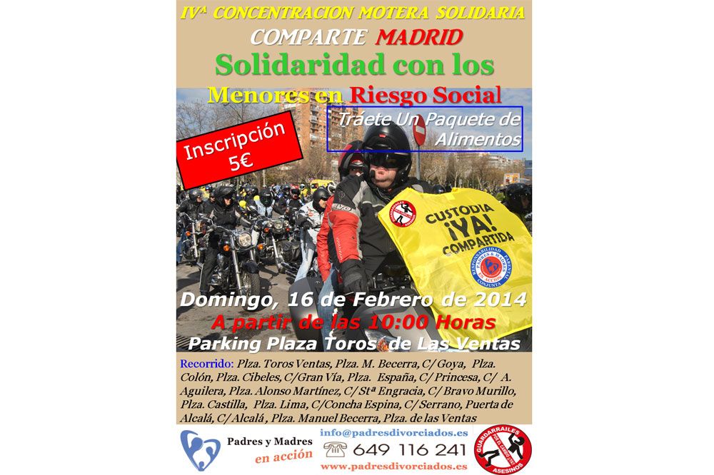 IV Concentración motera solidaria Comparte Madrid