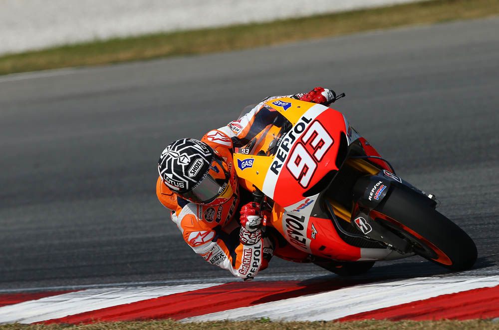Marc Márquez, el más rápido en el primer día de test en Sepang