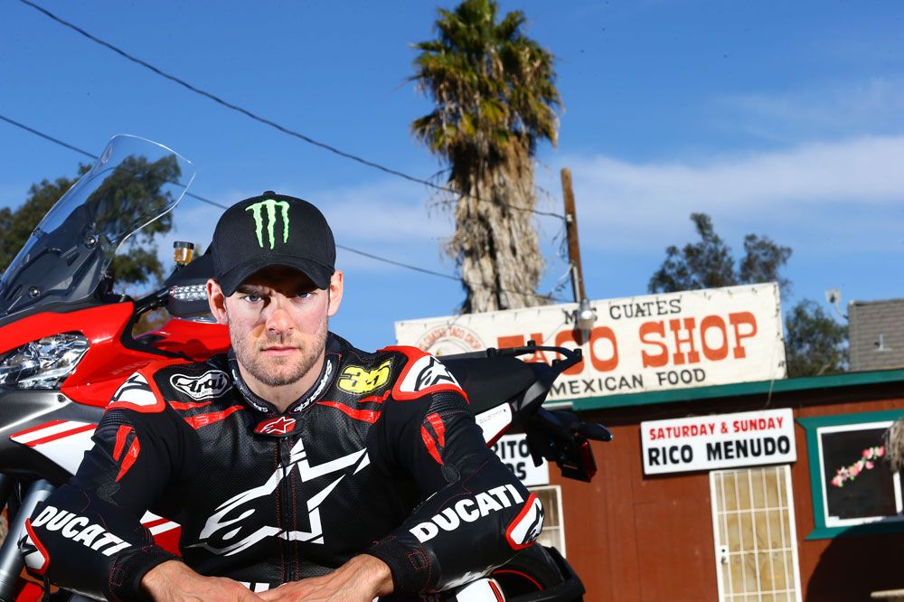 Con Cal Crutchlow en California