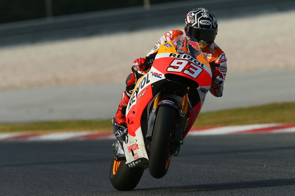 Marc Márquez detroza el crono en Sepang