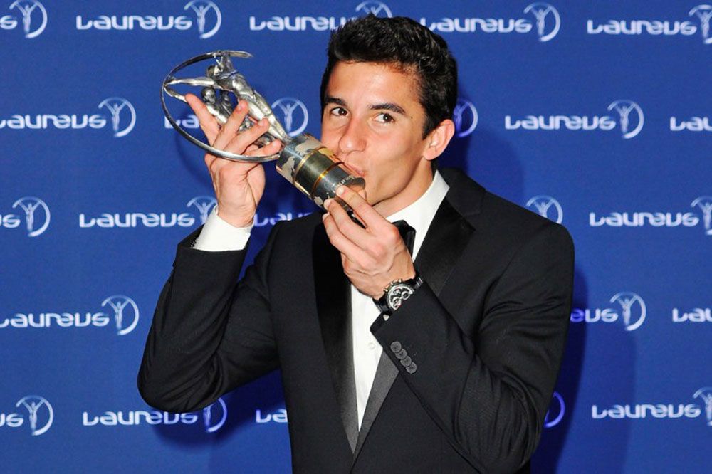 Marc Márquez triunfa en los premios Laureus