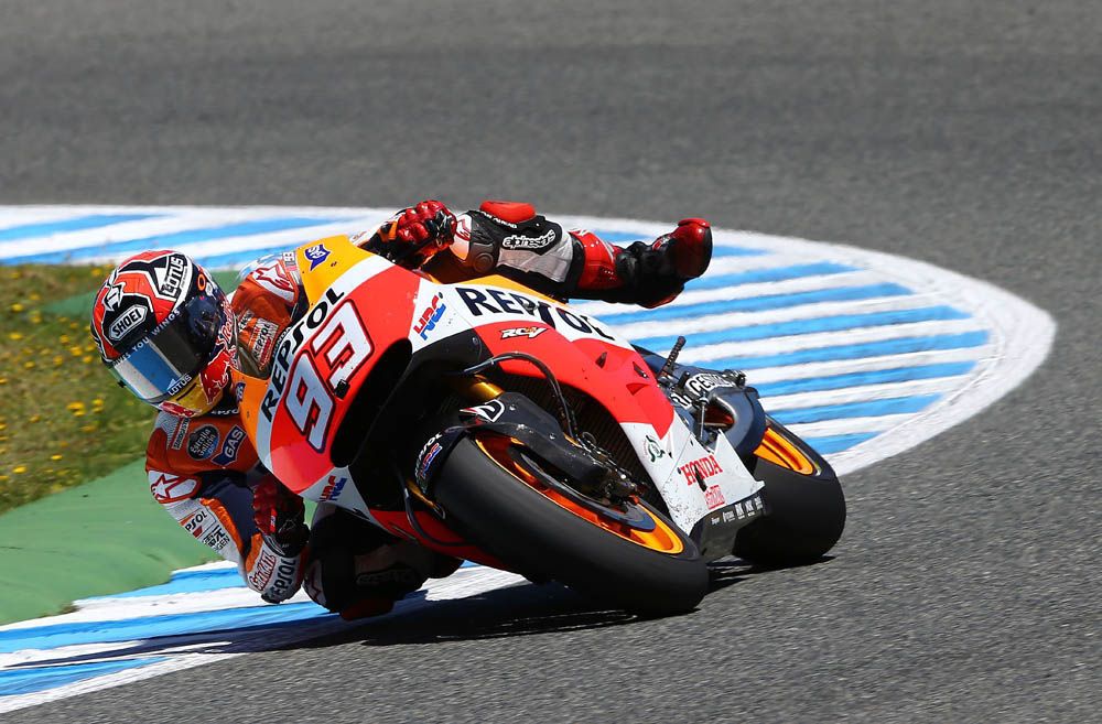 Marc Márquez no perdona ni en el ensayo post Gran Premio