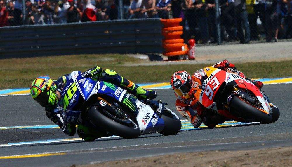 Valentino Rossi y Marc Márquez