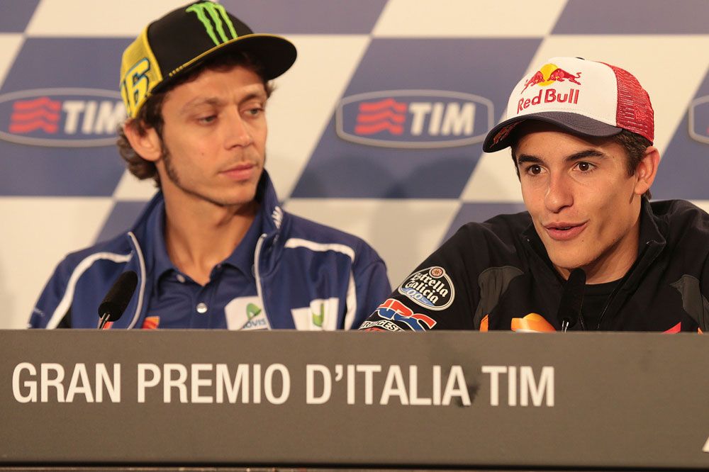 Márquez, Rossi, Lorenzo y Pedrosa hablan antes del Gran Premio de Italia