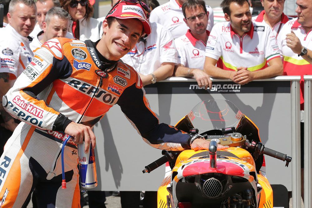 Marc Márquez: “Uno nunca se cansa de ganar y de hacer poles”