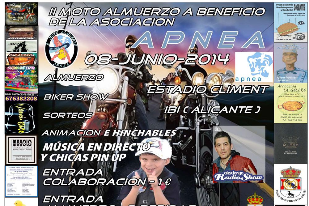 II Motoalmuerzo a beneficio de APNEA II Motoalmuerzo a beneficio de APNEA