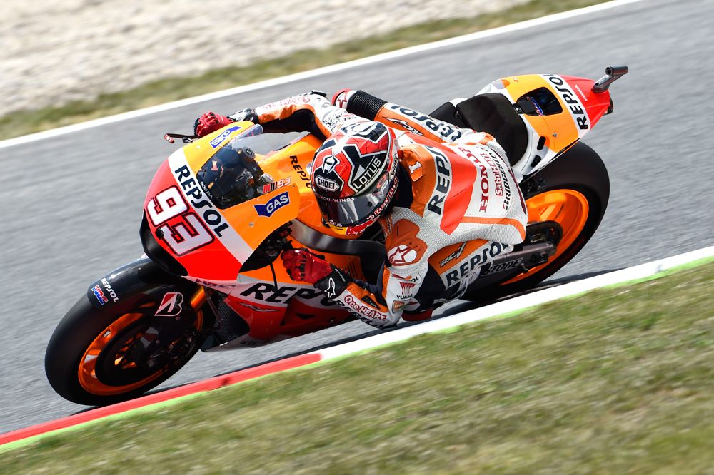 Marc Márquez domina el test post carrera en Montmeló