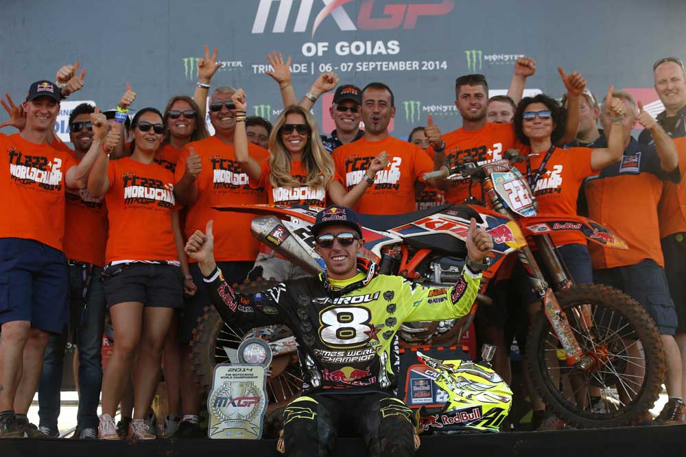 Antonio Cairoli logra su octavo título mundial de Motocross