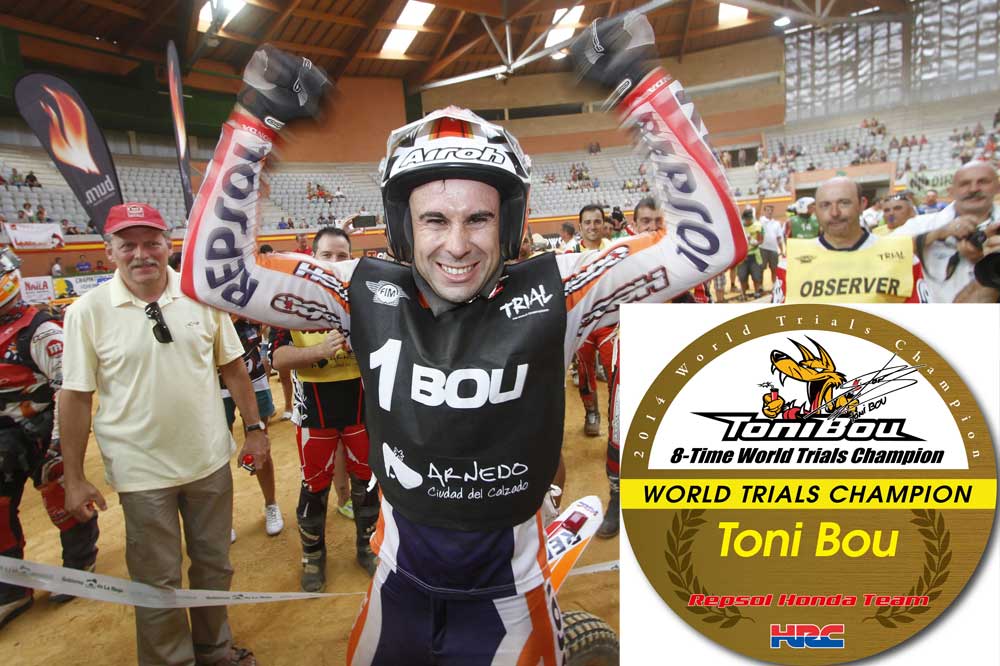 Octavo título de Toni Bou en Trial Outdoor