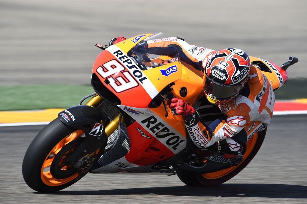 Márquez, intratable en Aragón