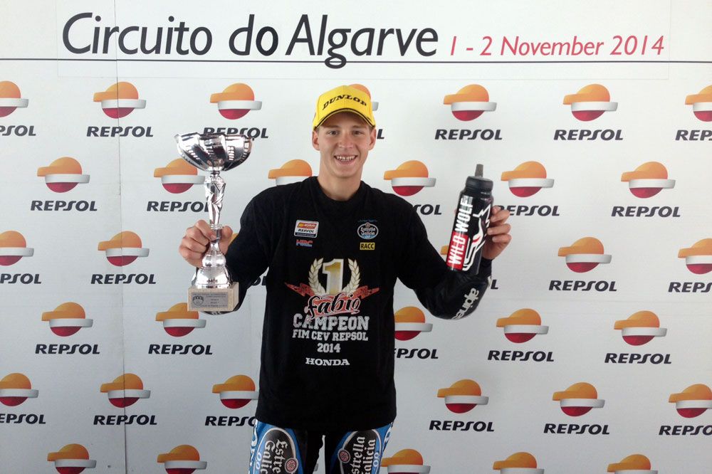 Fabio Quartararo bicampeón del CEV de Moto3