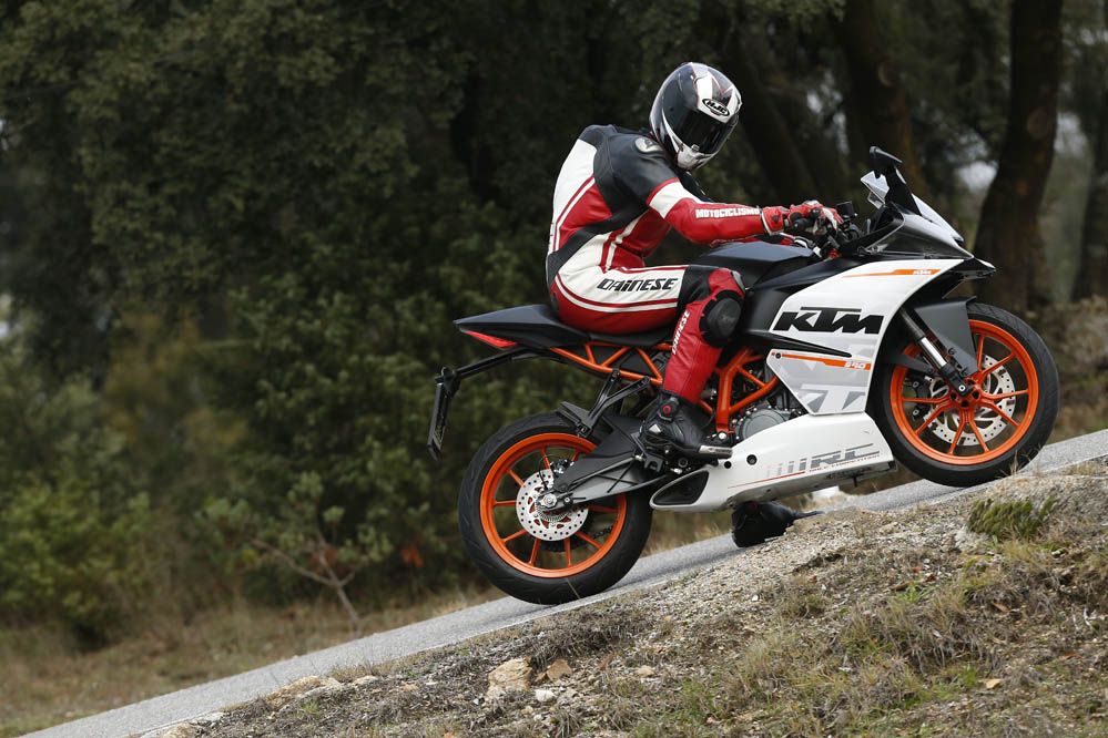 KTM RC 390. Prueba