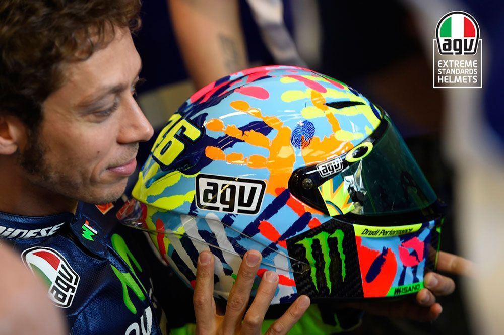 Casco agv top manos