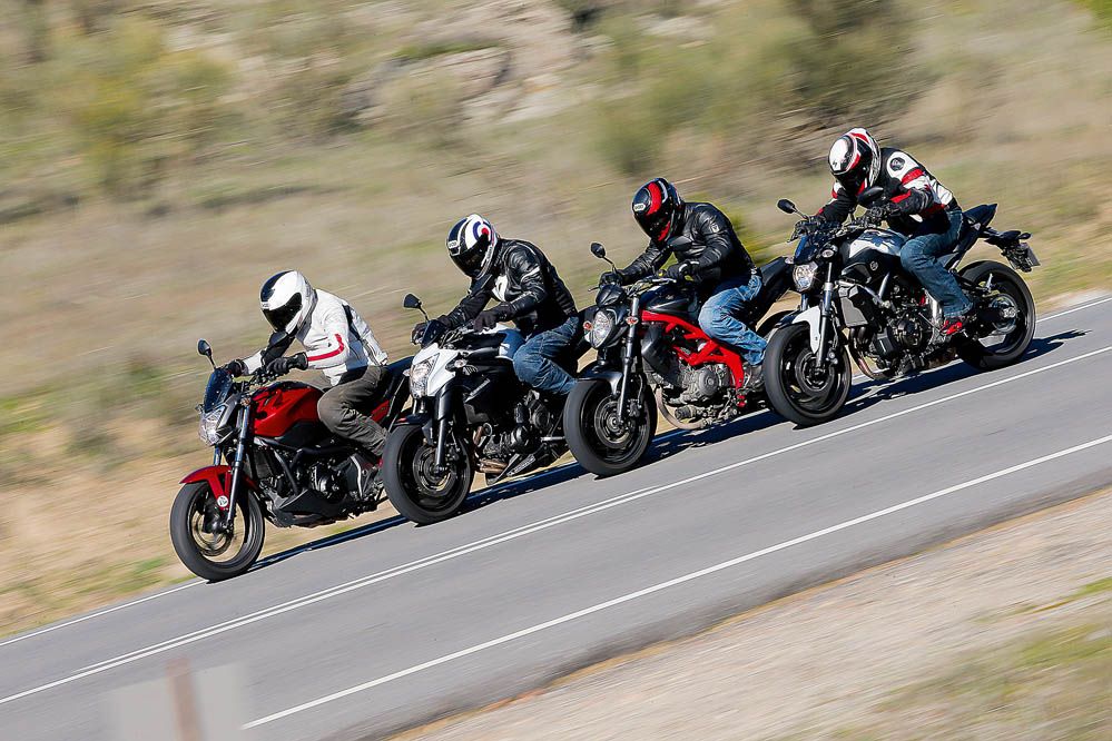 Comparativa naked: Honda NC750S, Kawasaki ER-6n, Suzuki Gladius 650, Yamaha MT-07
