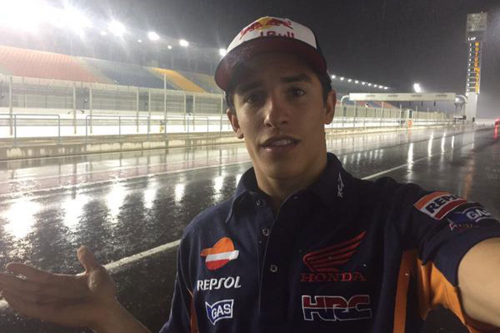 La lluvia impide a las MotoGP rodar en el último día de test
