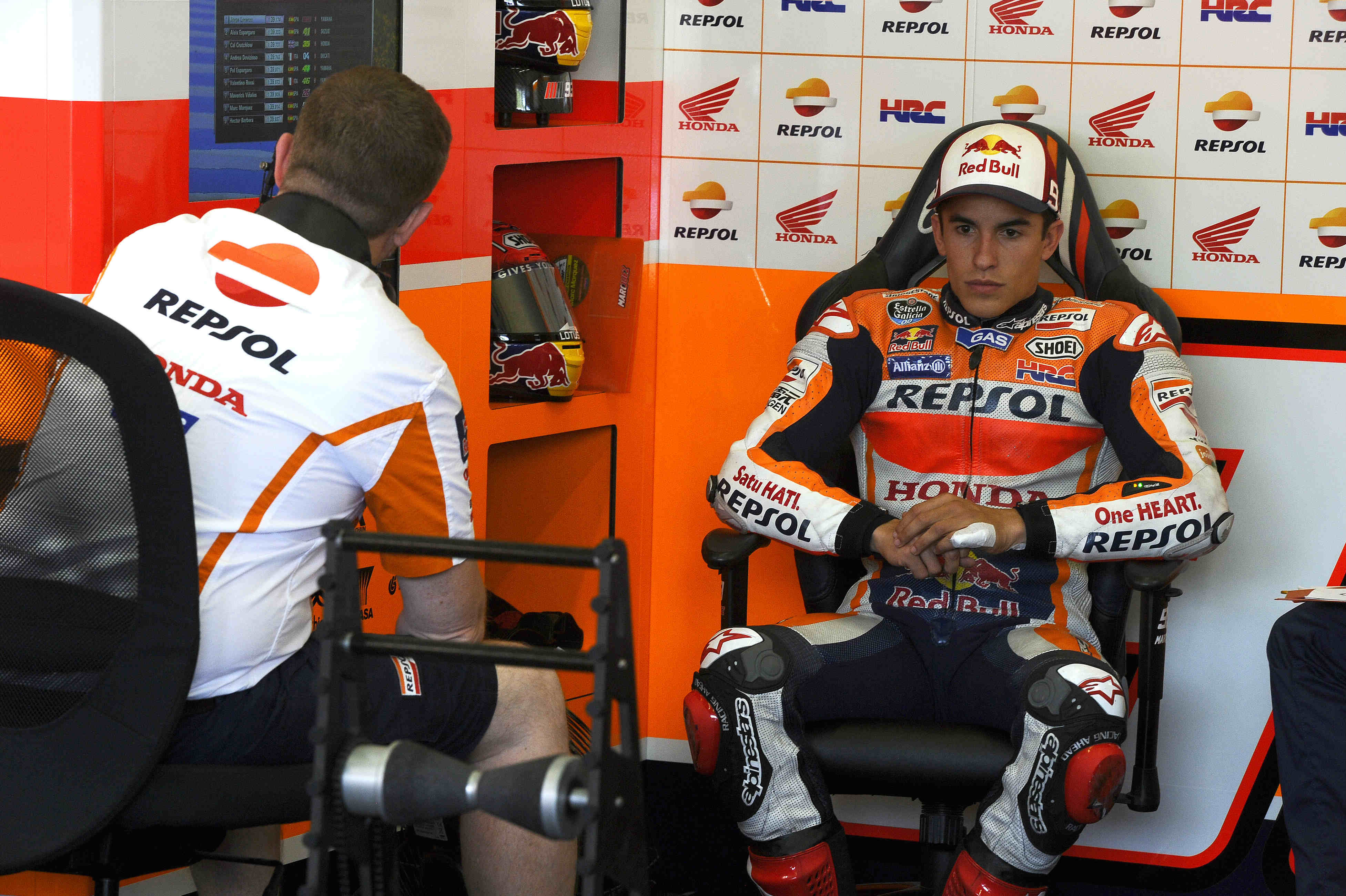 Márquez: “Tenía miedo de que me doliera el dedo, pero ha respondido bien”