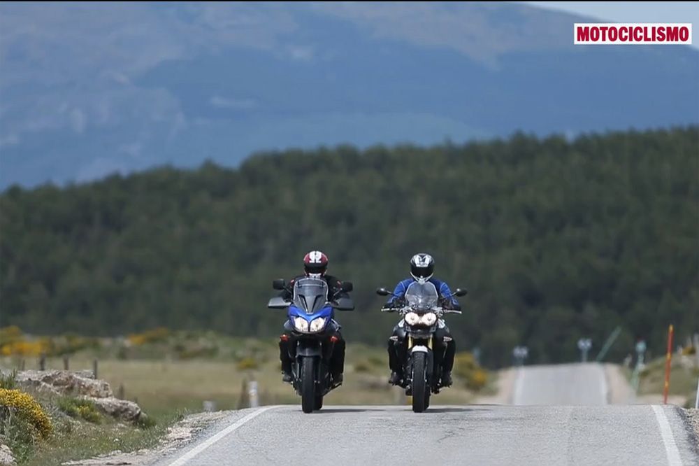 Vídeo comparativa Suzuki V-Strom 650 y Triumph Tiger 800