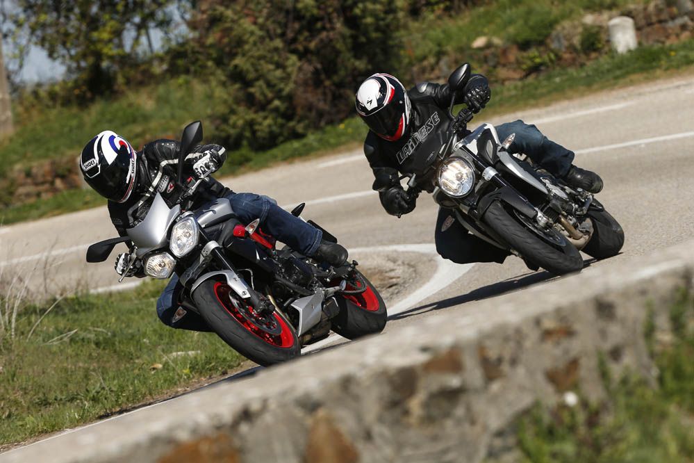 Comparativa naked medias: MV Agusta Brutale 675 y Triumph Street Triple RX