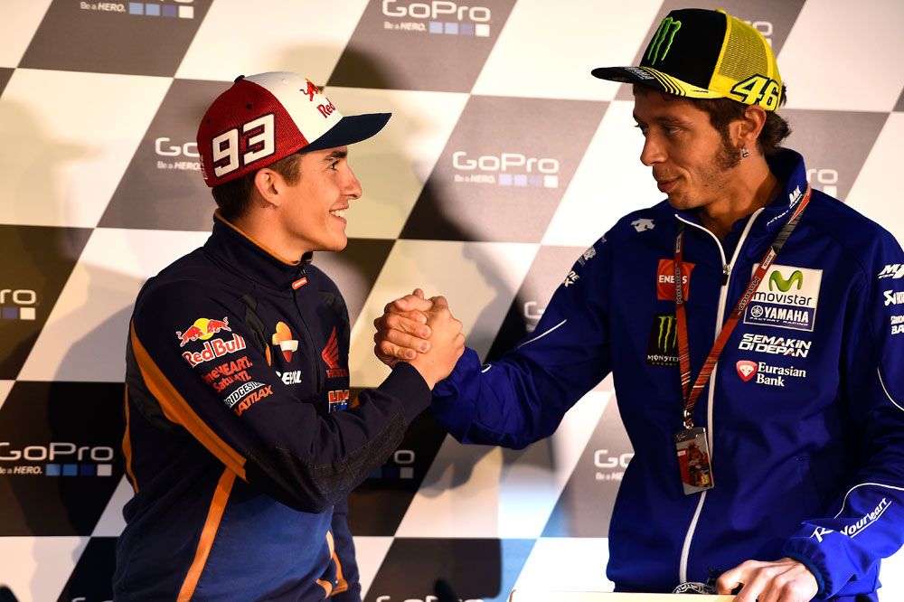 Marc Márquez: Una vez más Rossi fue el más listo...