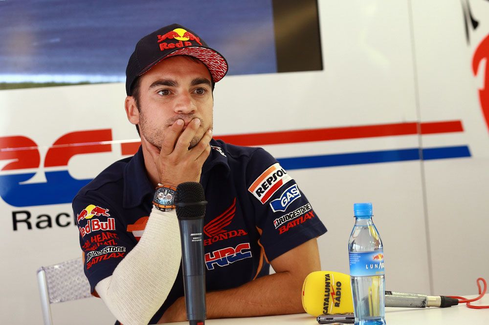 Dani Pedrosa: Con más agarre se cargan menos los brazos