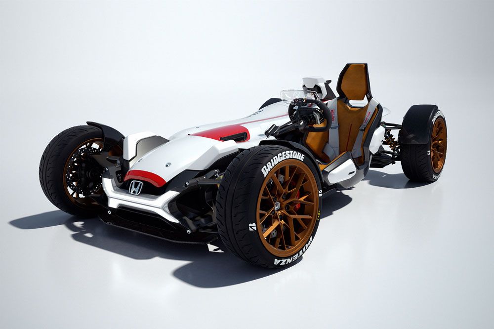 El coche Honda con el motor de la RC213V-S