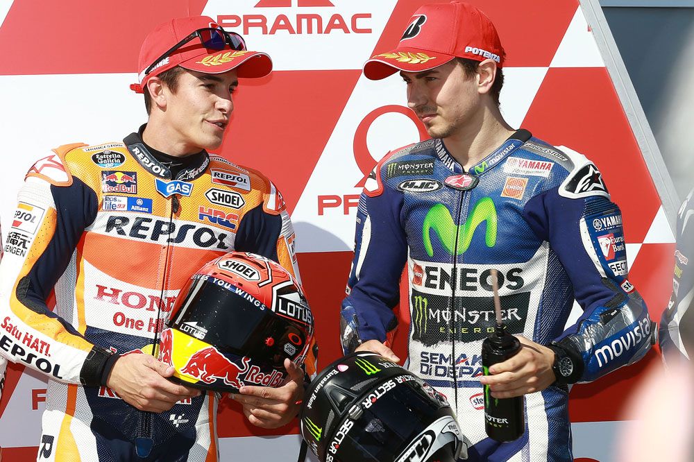 Márquez: Hay que tener más margen con Rossi y Lorenzo porque se están jugando el título