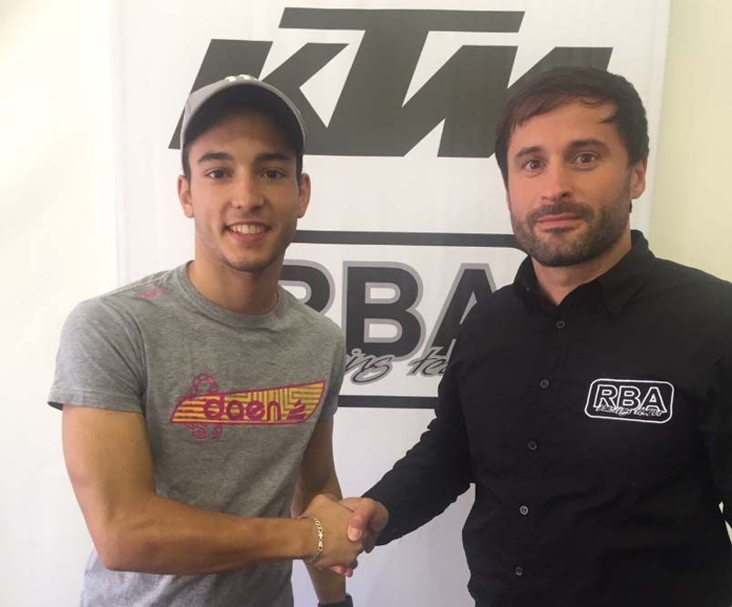 Juanfran Guevara disputará el Campeonato de Moto3 con el RBA Racing