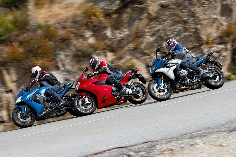 Comparativa sport-turismo: BMW, Honda y Suzuki