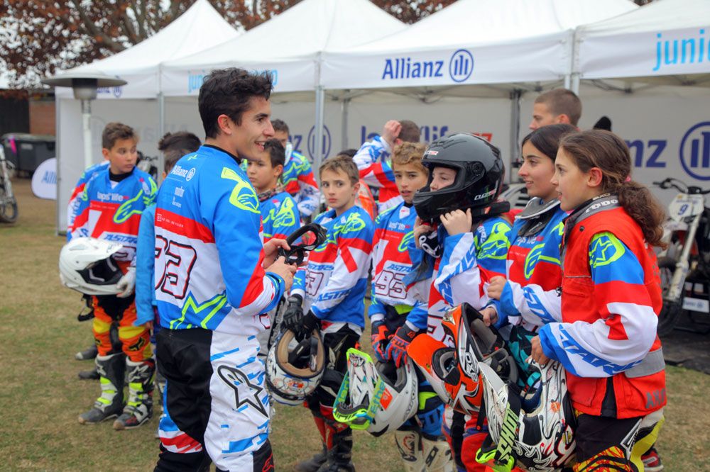 Marc Márquez presenta el Allianz Junior Motor Camp