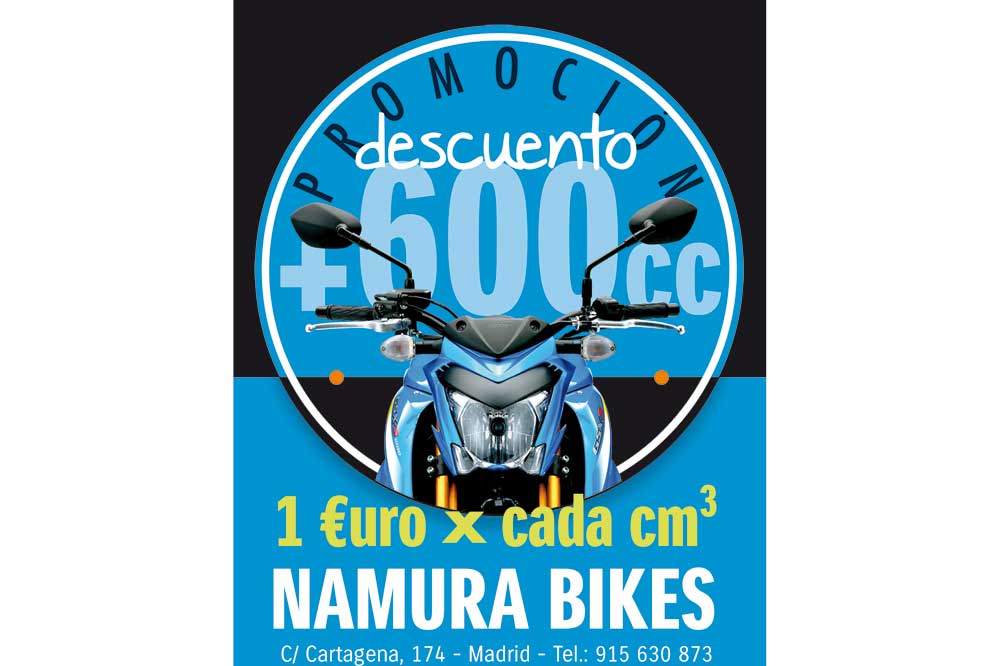 Financia tu nueva Suzuki y consigue 1€ de descuento por cada cc