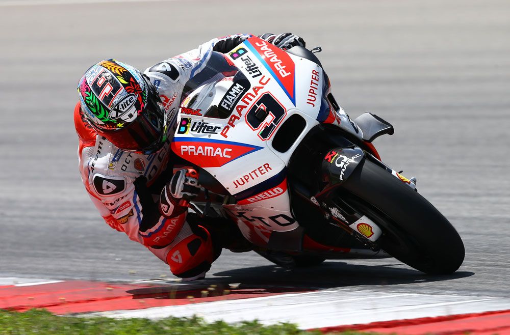 Danilo Petrucci, el más rápido de la segunda jornada de test en Sepang