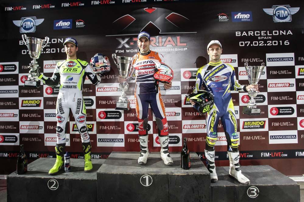Toni Bou vence en el Trial Indoor de Barcelona
