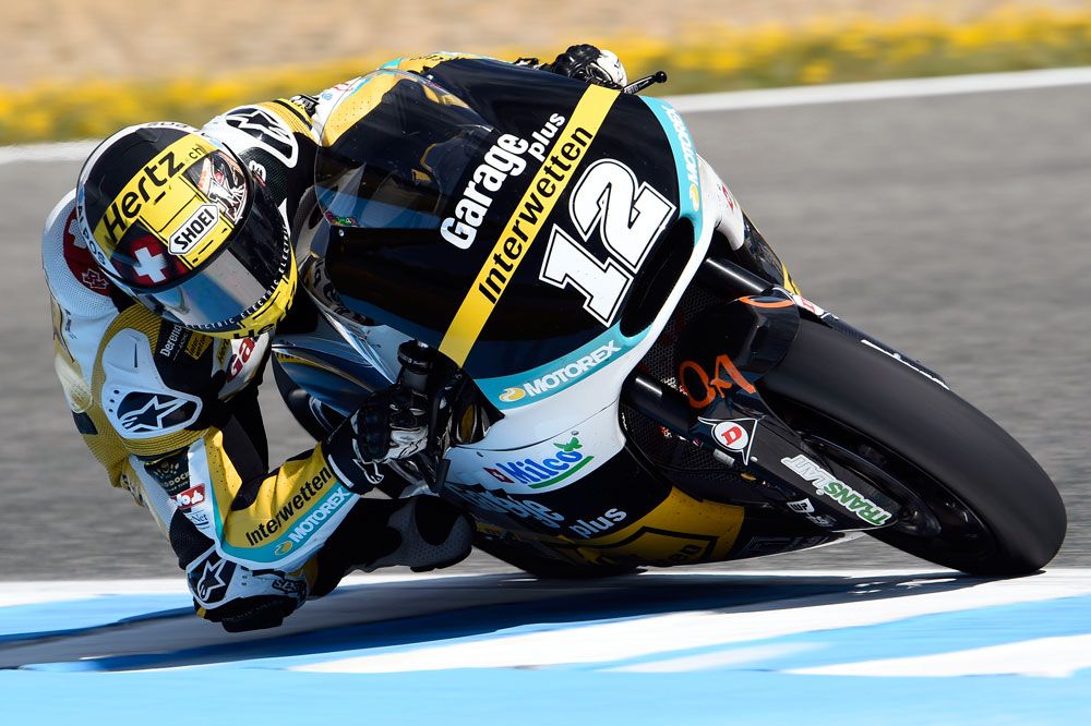 Thomas Lüthi domina el primer día de test de Moto2 en Jerez
