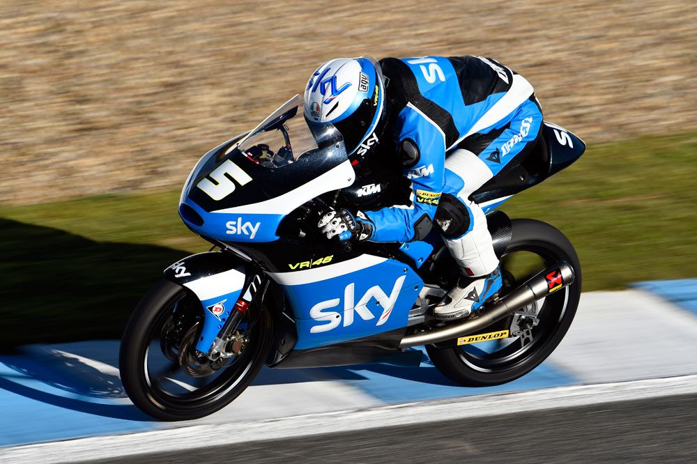 Romano Fenati lidera el segundo día de test de Moto3 en Jerez