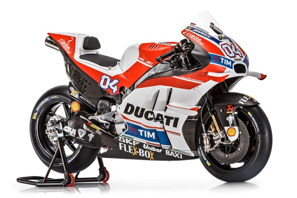 Ducati Desmosedici GP16, la moto de Andrea Dovizioso y Andrea Iannone