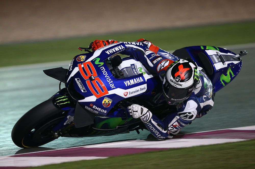Jorge Lorenzo lidera el triplete español en la Q2 de Qatar