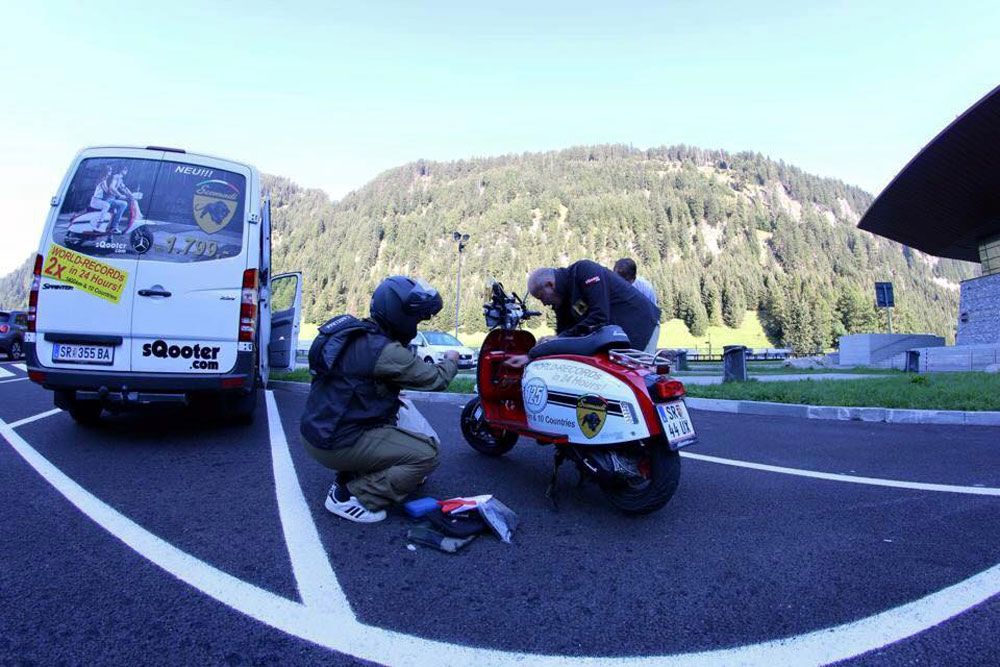 Récord: 1.691 km en 24 horas con un Scomadi
