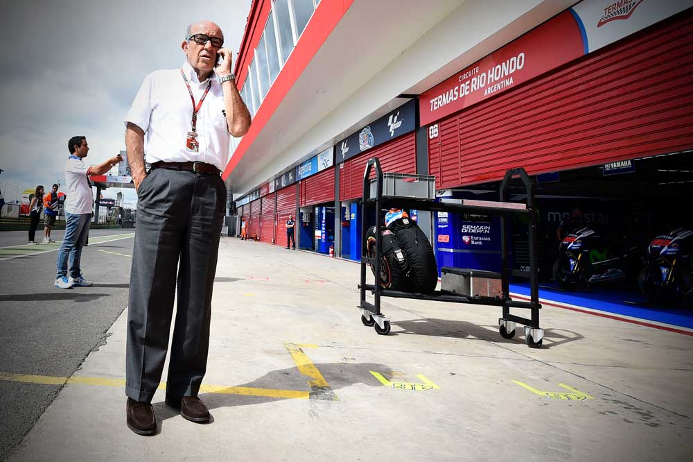 Carmelo Ezpeleta: "Dorna actúa de acuerdo con la ley"