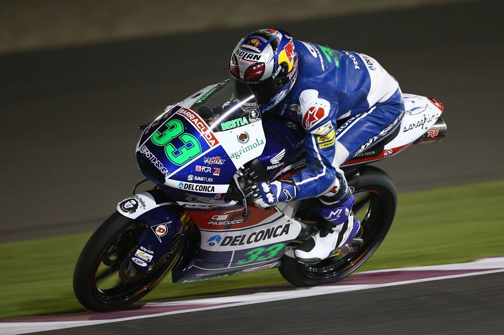 Enea Bastianini, el más rápido del primer día en Argentina