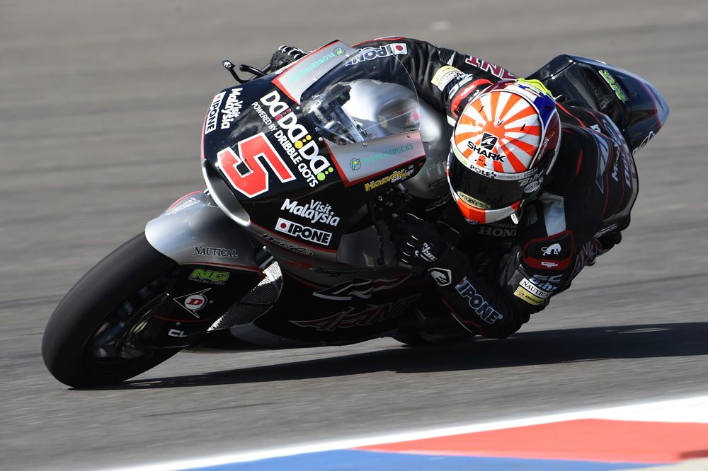 Johann Zarco también lidera por la tarde