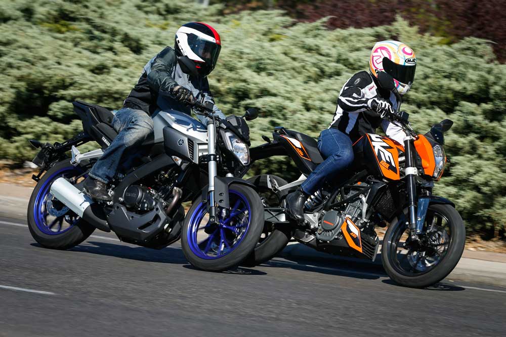 KTM 125 Duke y Yamaha MT-125, dos motos naked para los que empiezan