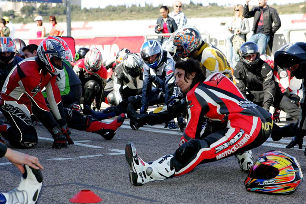 La preparación fisica en moto