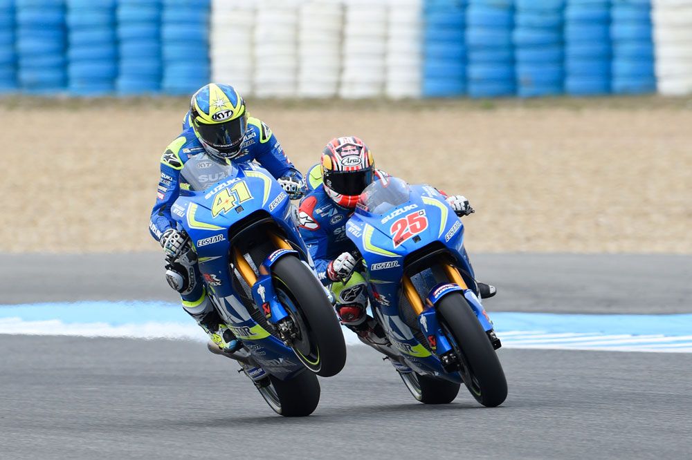Los pilotos de Suzuki, quinto y sexto en Jerez