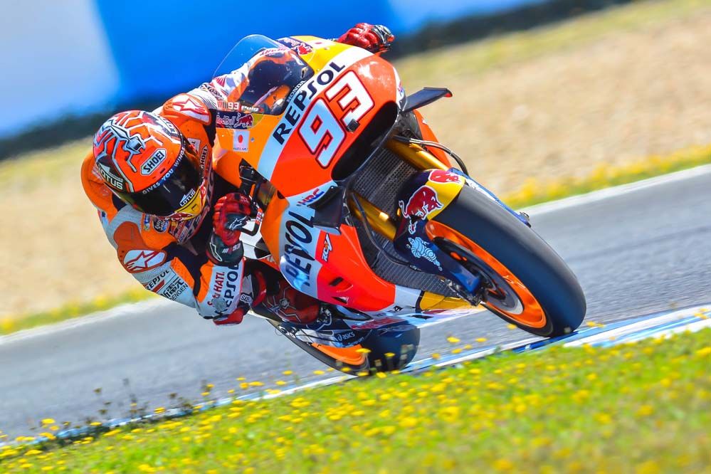Marc Márquez consigue el mejor tiempo en los test de Jerez