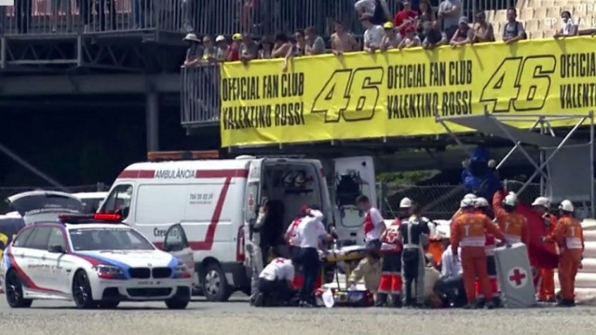 El comunicado médico del accidente de Luis Salom