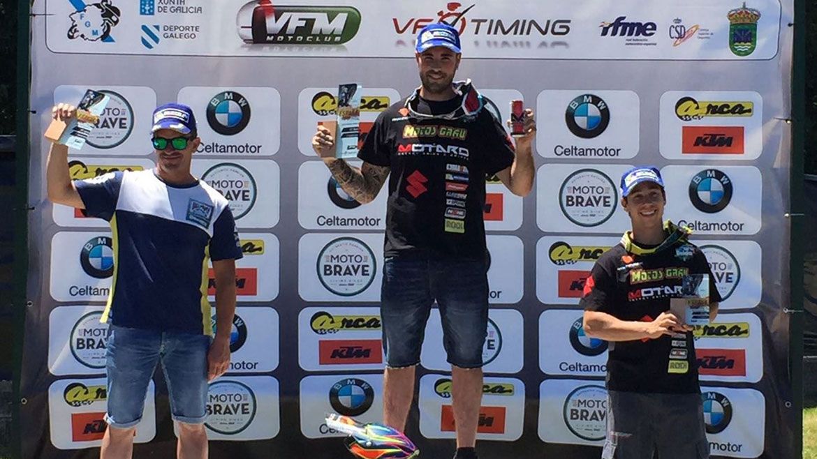 David Giménez se impone en la tercera prueba del Nacional de Supermoto