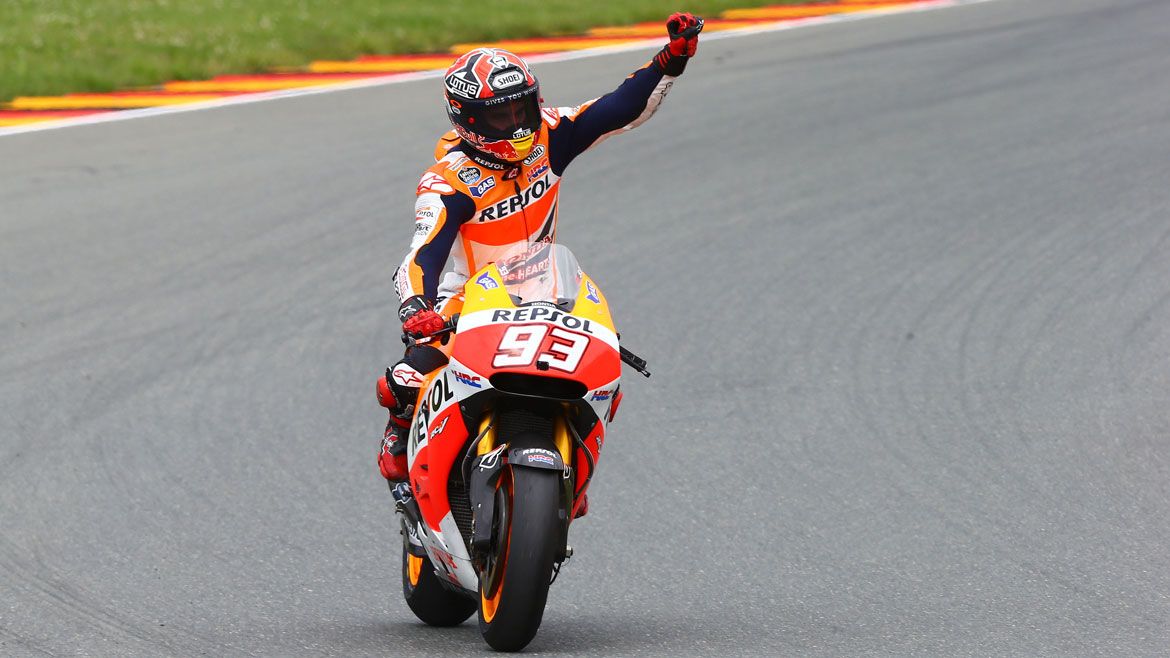 Las seis victorias de Marc Márquez en Sachsenring