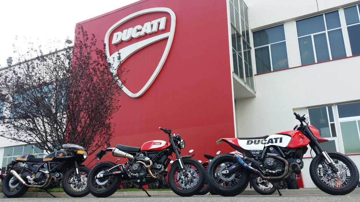 Ducati presenta tres nuevas preparaciones de la Ducati Scrambler