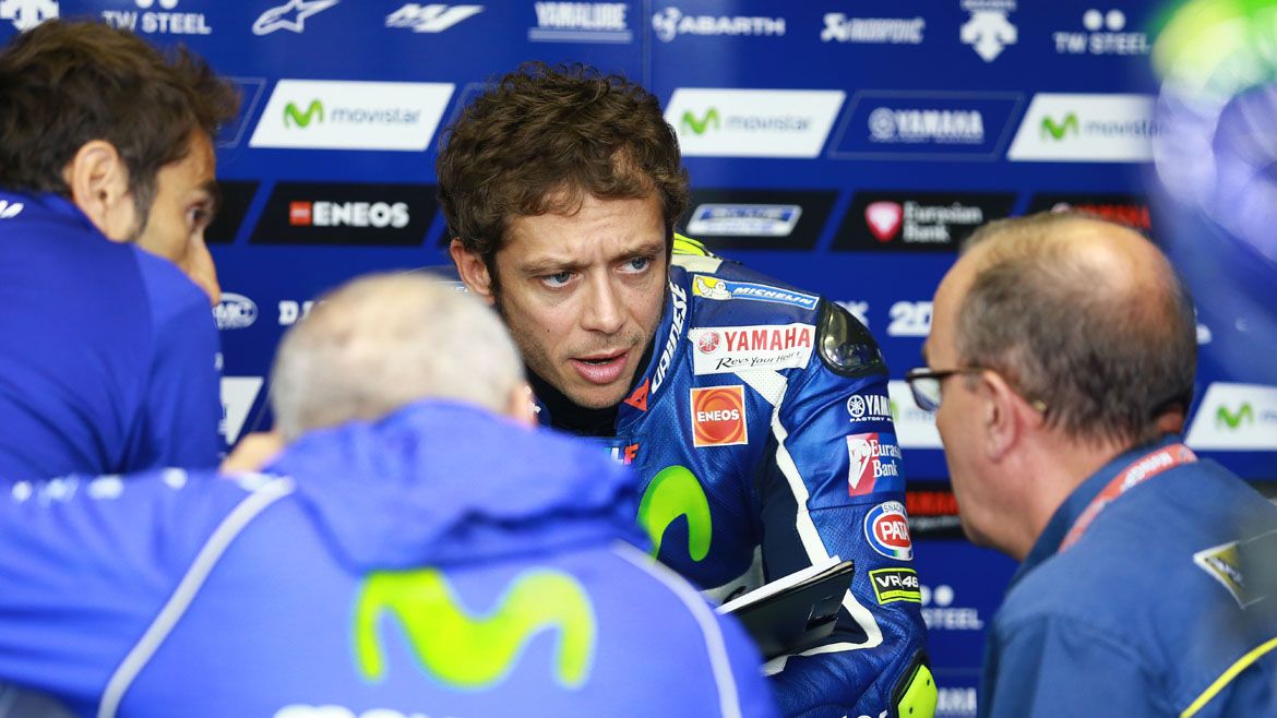 Valentino Rossi: “En estas condiciones nuestra moto es difícil de conducir”